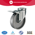 Braked Plate Swivel Cast Iron Industrial Castor Wheels